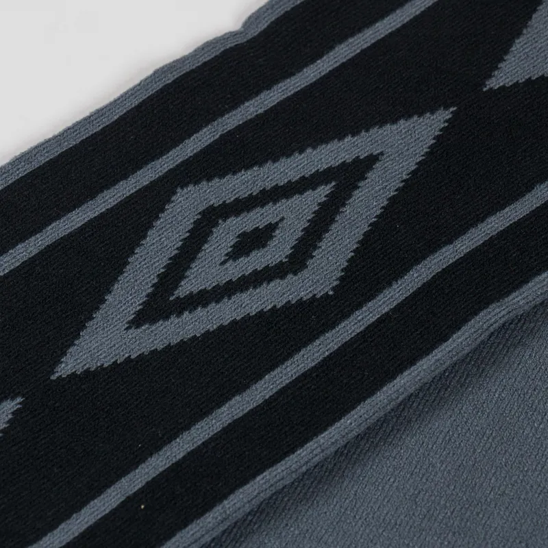 Umbro Diamond Intarsia Knit Scarf Black Sedona Sage-3