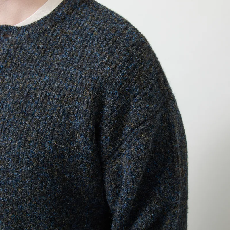 Frizmworks Brushed Wool Round Cardigan Black-6