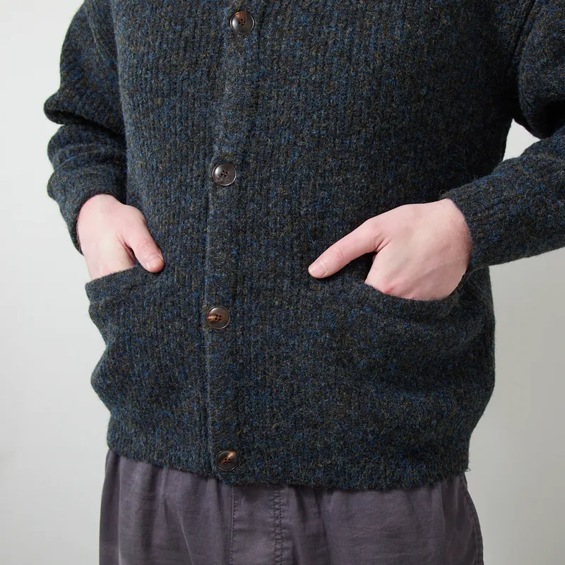 Frizmworks Brushed Wool Round Cardigan Black-8
