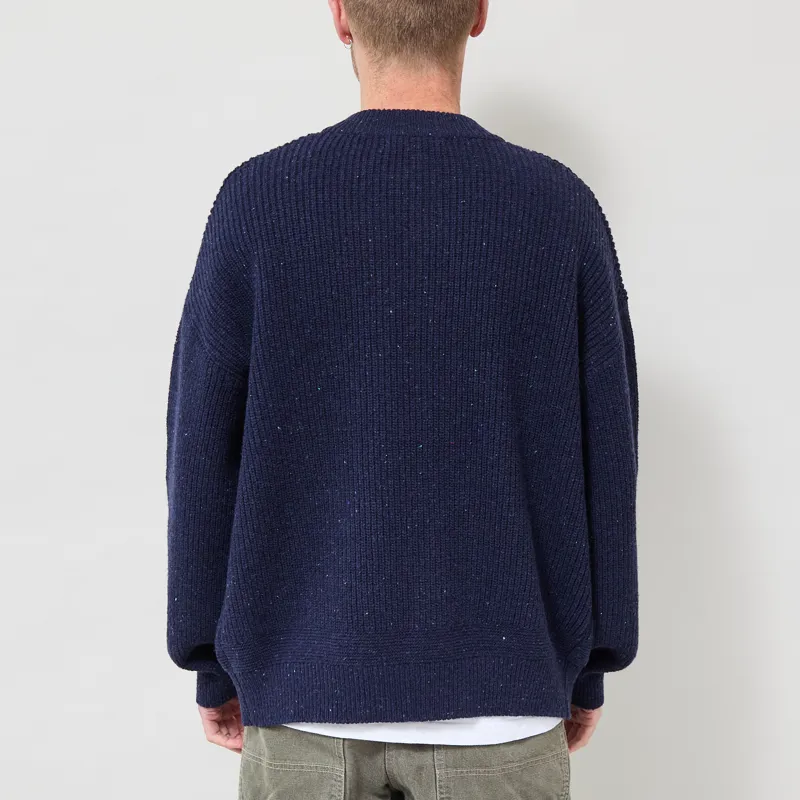 Frizmworks Bocaci Wool Round Cardigan Navy-2