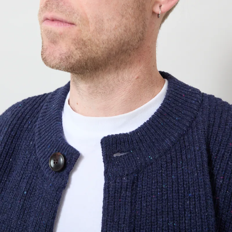 Frizmworks Bocaci Wool Round Cardigan Navy-3