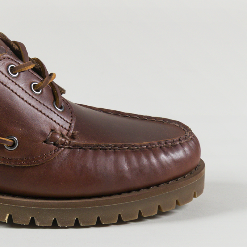 Sebago Acadia Leather Moccasin Shoes Brown Cinnamon-5
