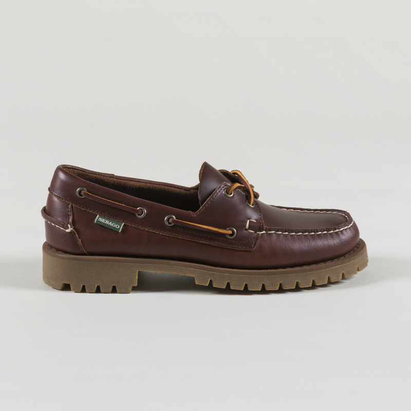 Sebago Ranger Waxy Moccasin Shoes Brown Gum-2