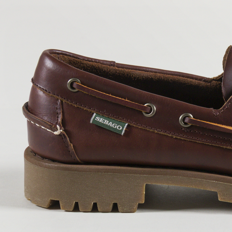 Sebago Ranger Waxy Moccasin Shoes Brown Gum-4