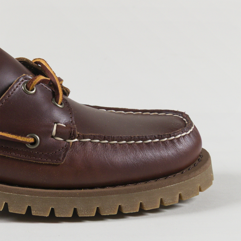 Sebago Ranger Waxy Moccasin Shoes Brown Gum-5