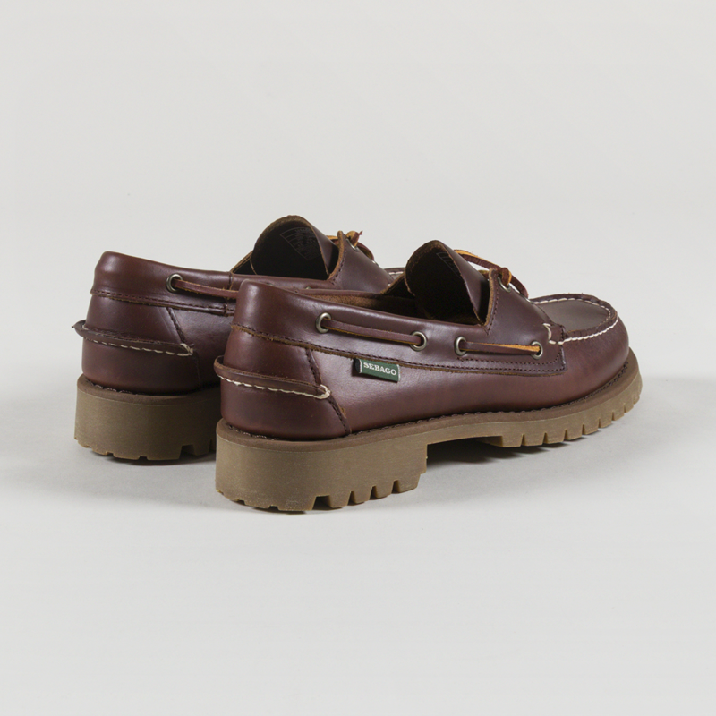 Sebago Ranger Waxy Moccasin Shoes Brown Gum-1