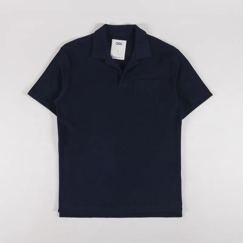 Oas Polo Terry Shirt Navy