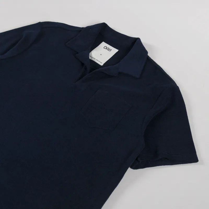 Oas Polo Terry Shirt Navy-2