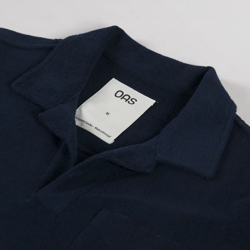 Oas Polo Terry Shirt Navy-4