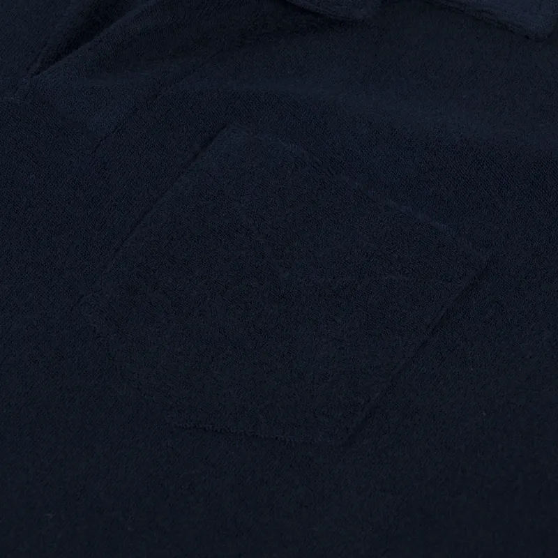 Oas Polo Terry Shirt Navy-5