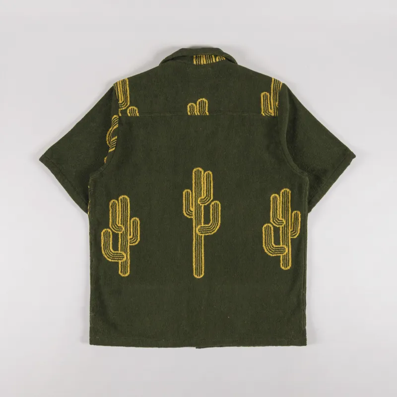 Oas Mezcal Cuba Terry Shirt Dark Green-1