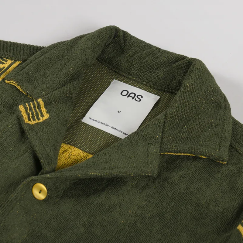 Oas Mezcal Cuba Terry Shirt Dark Green-4