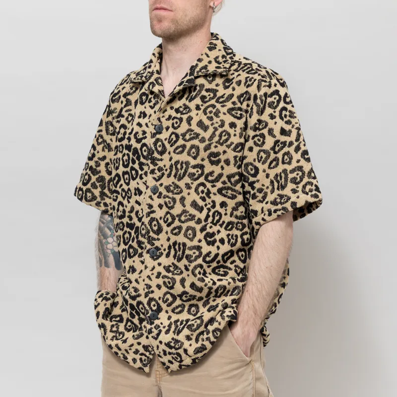 Oas Leo Cuba Terry Shirt Brown-1