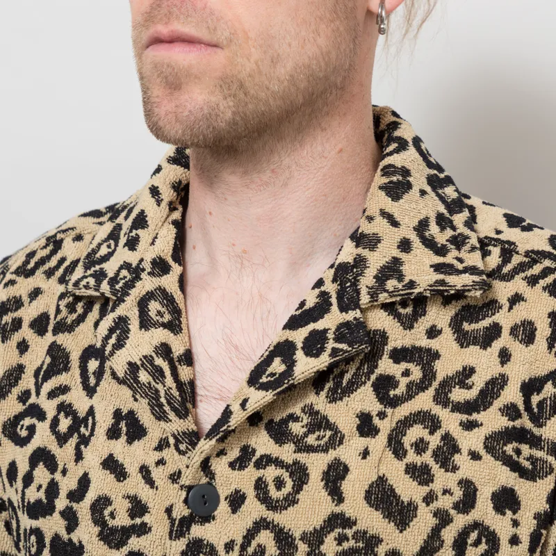 Oas Leo Cuba Terry Shirt Brown-3