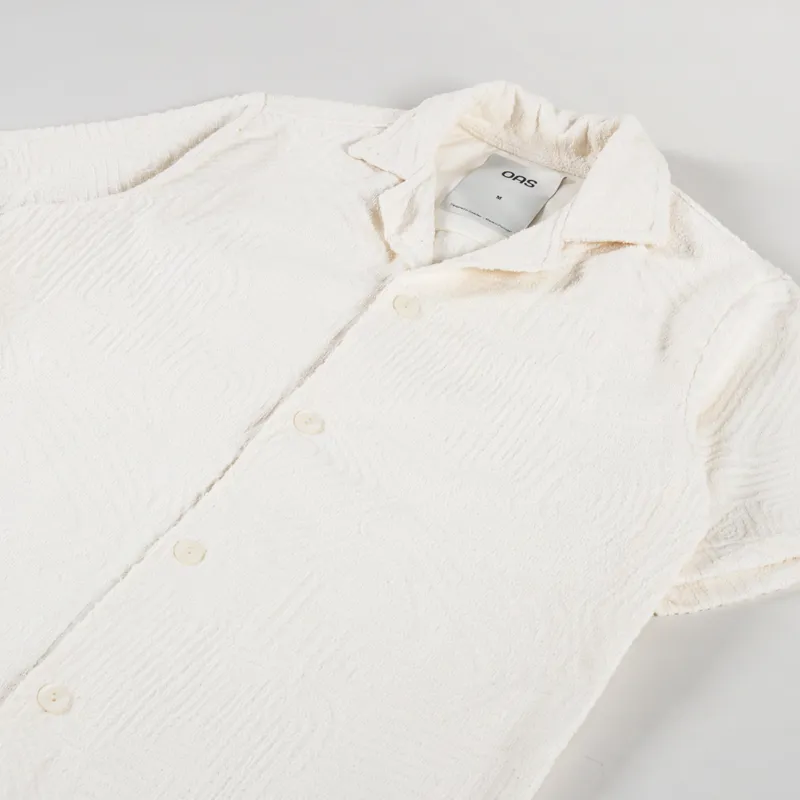 Oas Cream Golconda Cuba Terry Shirt Off White-1