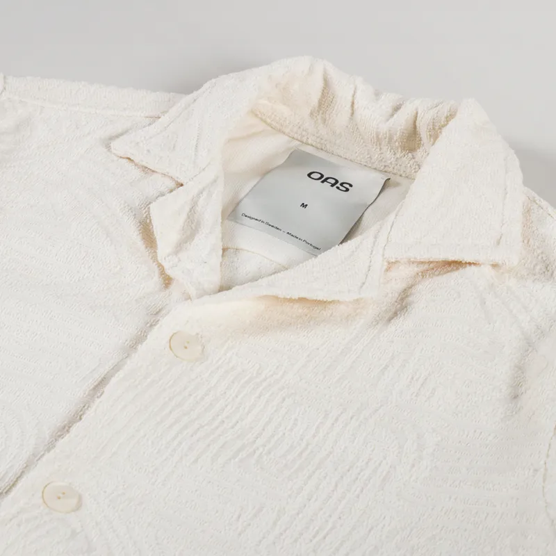 Oas Cream Golconda Cuba Terry Shirt Off White-2