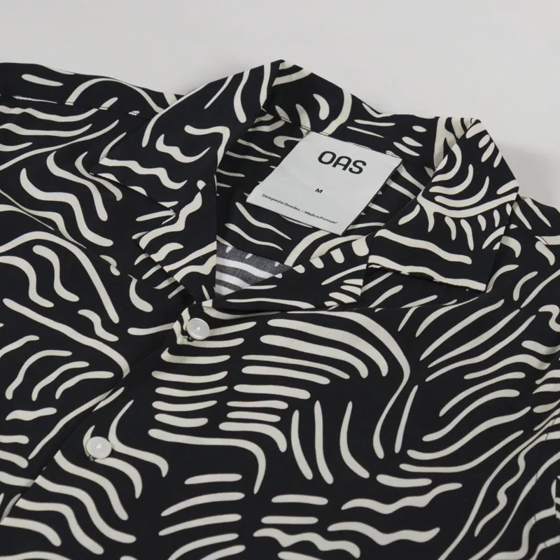 Oas Tar Lorenzo Viscose Shirt Black-2