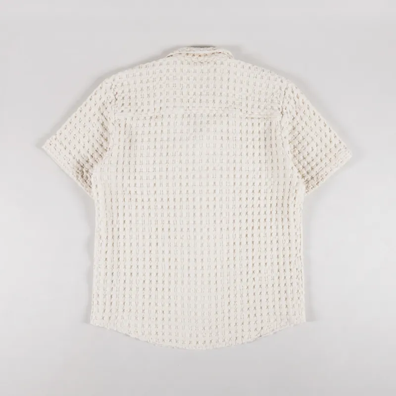 Oas Cuba Waffle Shirt Ecru Off White-1