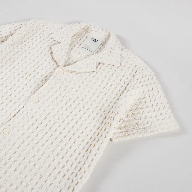 Oas Cuba Waffle Shirt Ecru Off White-2