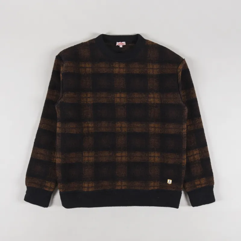 Armor Lux Heritage RDC Sweatshirt Carreaux Acajou