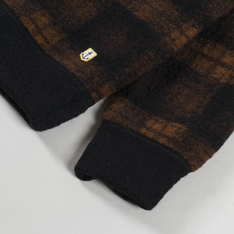 Armor Lux Heritage RDC Sweatshirt Carreaux Acajou-6