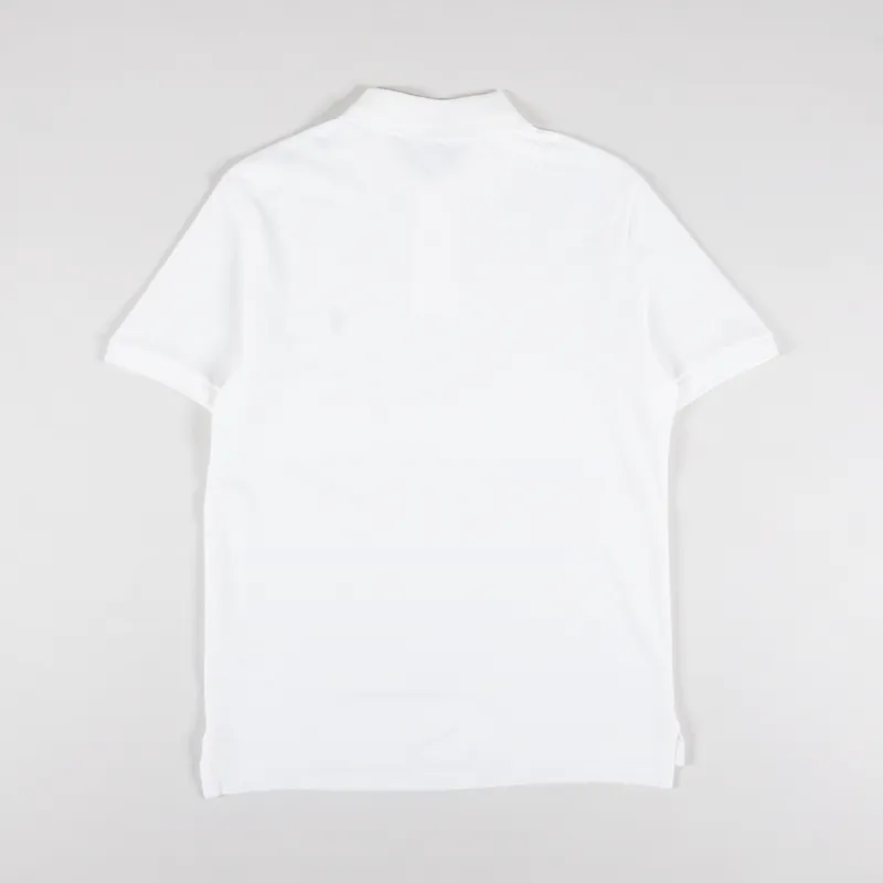 Polo Ralph Lauren Knit Polo Shirt White Royal Blue-1