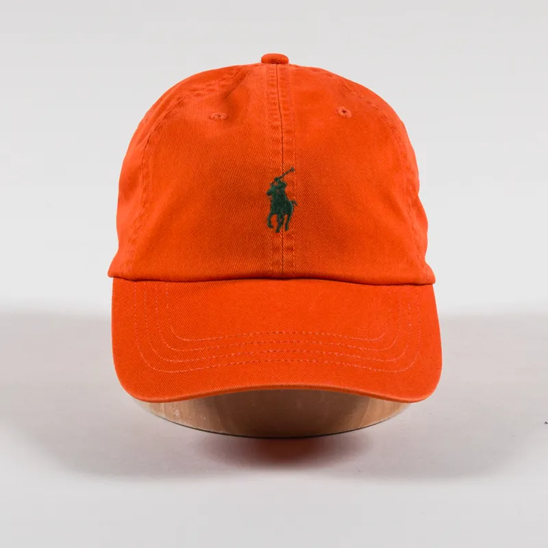Polo Ralph Lauren Cotton Chino Ball Cap College Orange-2