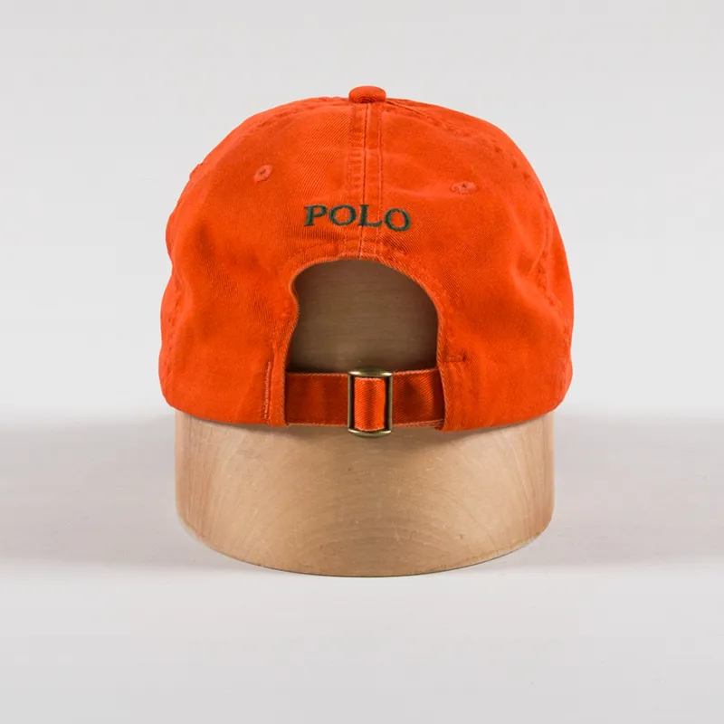 Polo Ralph Lauren Cotton Chino Ball Cap College Orange-3