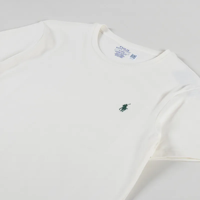 Polo Ralph Lauren Custom Slim Fit T Shirt Cream-1