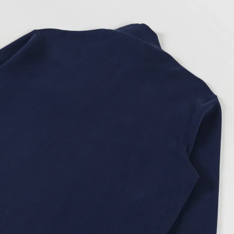 Polo Ralph Lauren Double Knit Quarter Zip Sweatshirt Cruise Navy-3