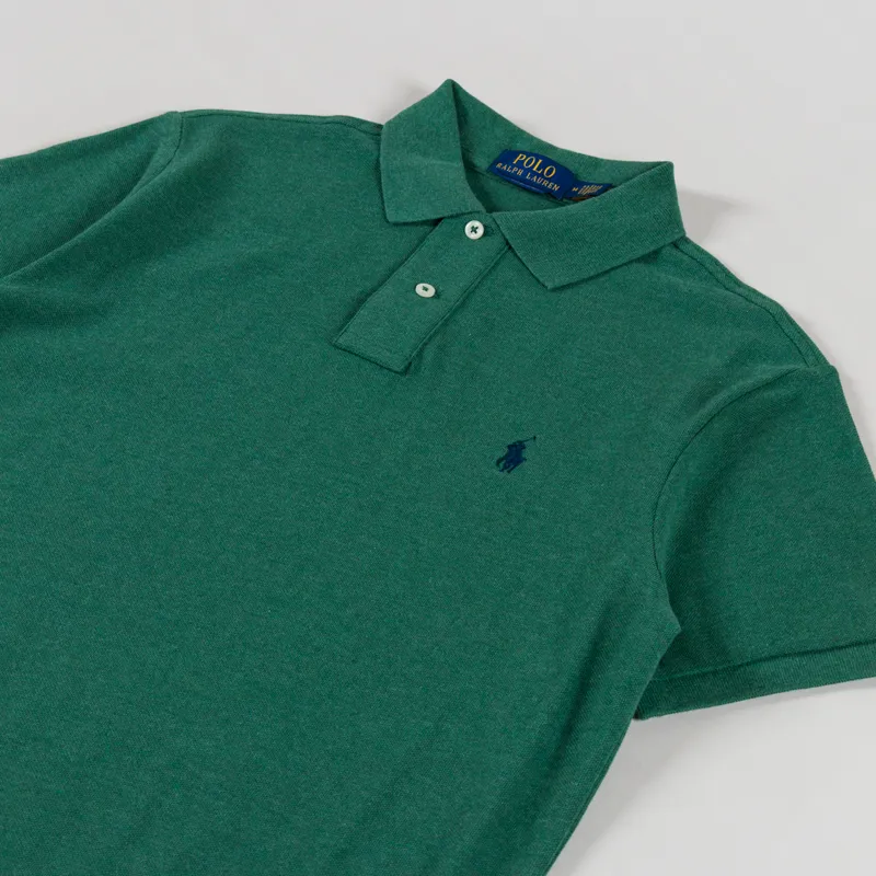 Polo Ralph Lauren Mesh Polo Shirt Verano Green Heather-2
