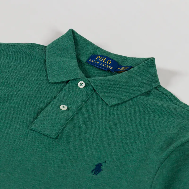 Polo Ralph Lauren Mesh Polo Shirt Verano Green Heather-4
