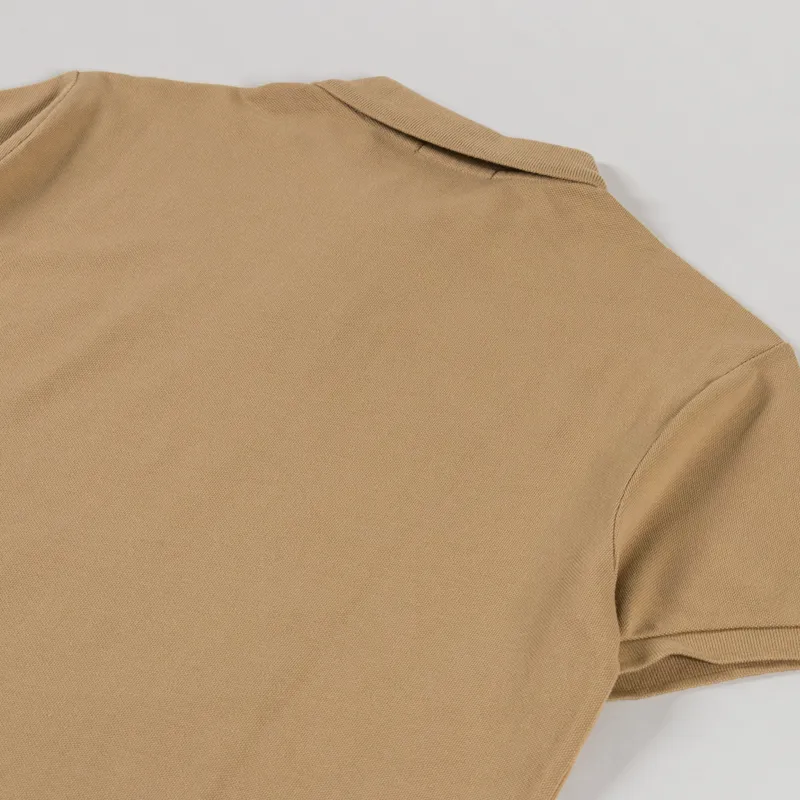 Polo Ralph Lauren Mesh Polo Shirt Cafe Tan-3