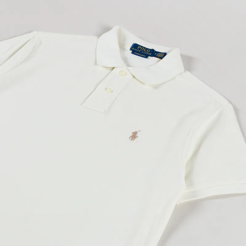 Polo Ralph Lauren Mesh Polo Shirt Parchment Cream-2