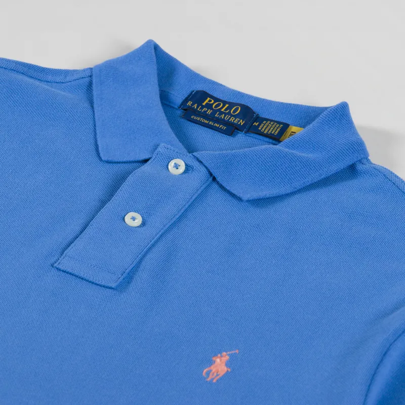 Polo Ralph Lauren Mesh Polo Shirt Blue Orbit-4