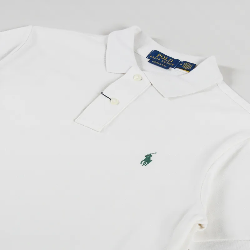 Polo Ralph Lauren Mesh Polo Shirt Cream-1