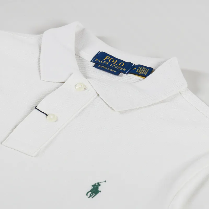 Polo Ralph Lauren Mesh Polo Shirt Cream-2