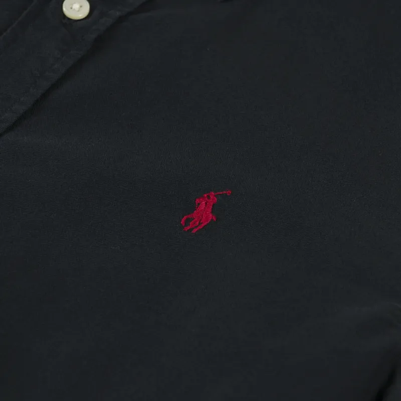 Polo Ralph Lauren Custom Fit Garment Dyed Oxford Shirt Black-4