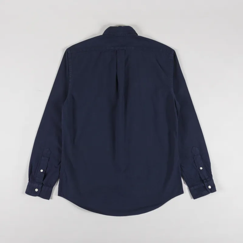 Polo Ralph Lauren Custom Fit Garment Dyed Oxford Shirt Navy-1