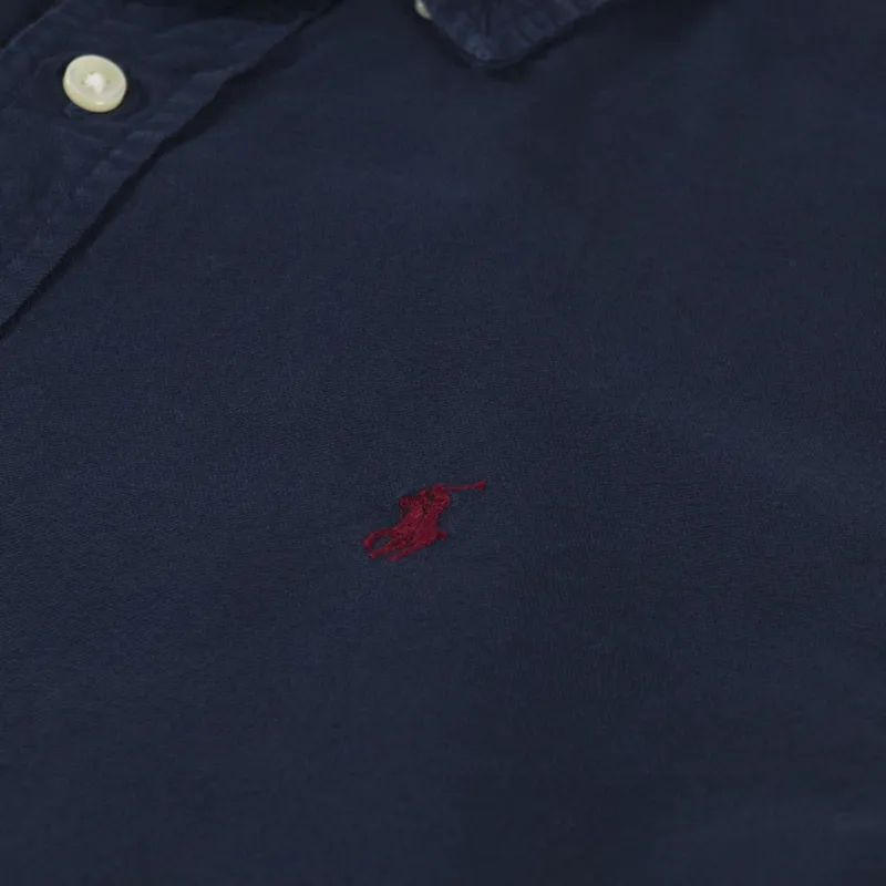 Polo Ralph Lauren Custom Fit Garment Dyed Oxford Shirt Navy-5
