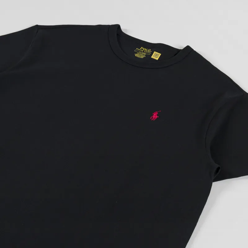Polo Ralph Lauren Mens Heavyweight Jersey T Shirt Polo Black