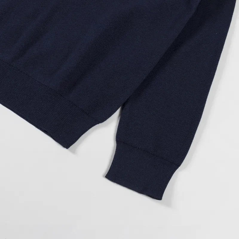 Polo Ralph Lauren Textured Cotton Jumper Navy Heather-5