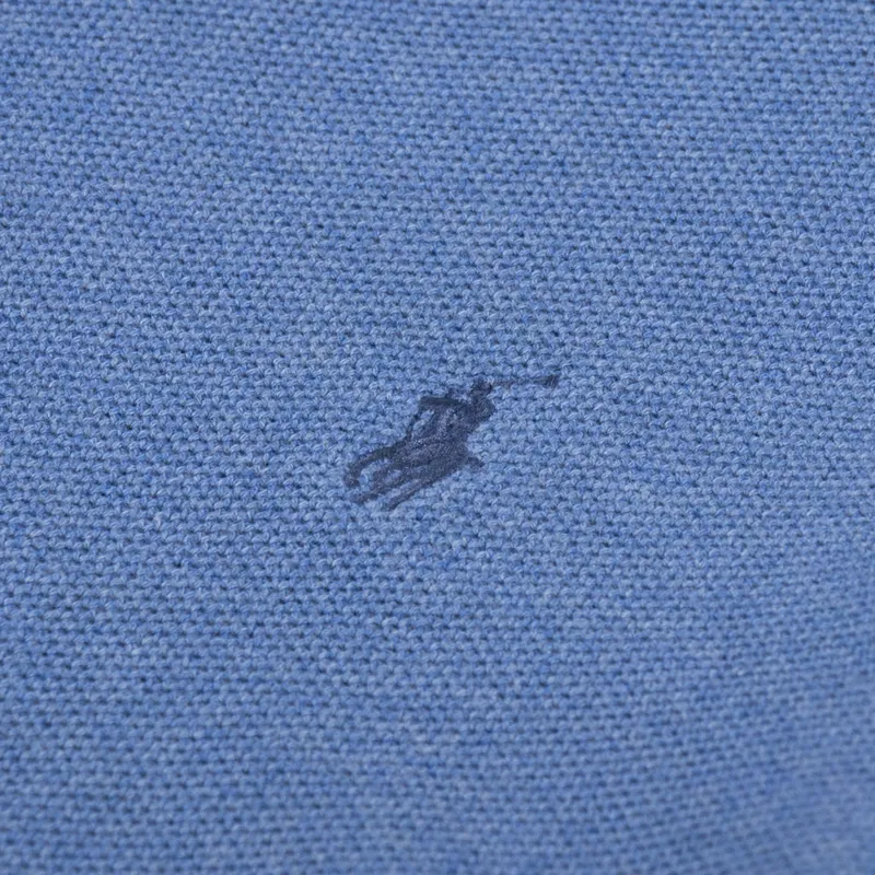 Polo Ralph Lauren Waffle Mesh Knit Jumper Blue Stone Heather-4