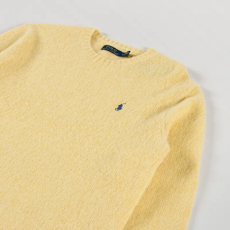 Polo Ralph Lauren Chunky Crew Knit Shetland Yellow-2