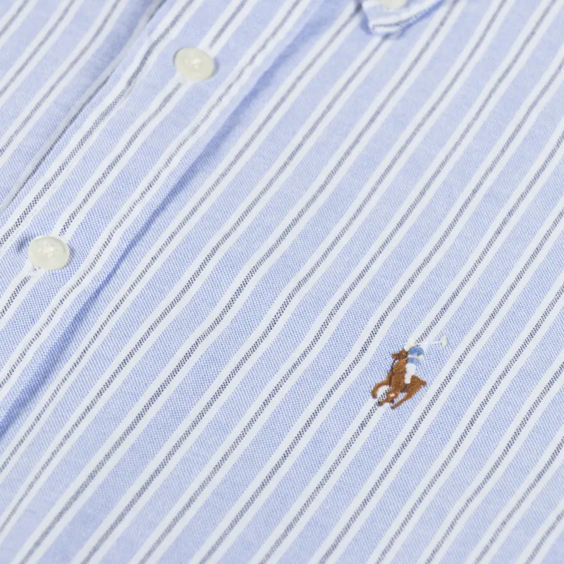 Polo Ralph Lauren Striped Oxford Shirt Blue White Multi-4