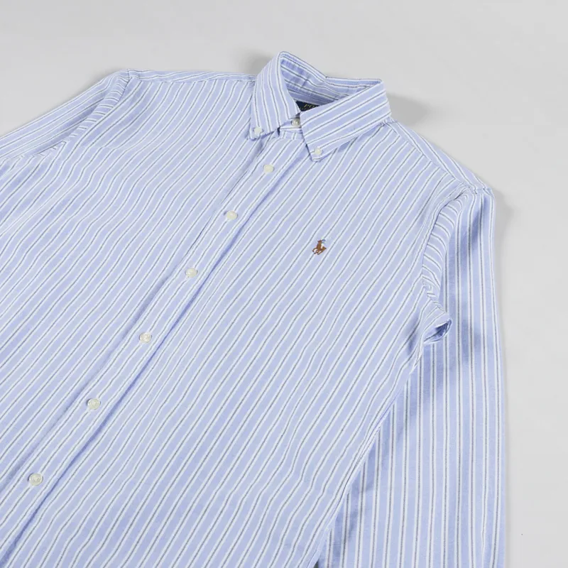 Polo Ralph Lauren Striped Oxford Shirt Blue White Multi-2