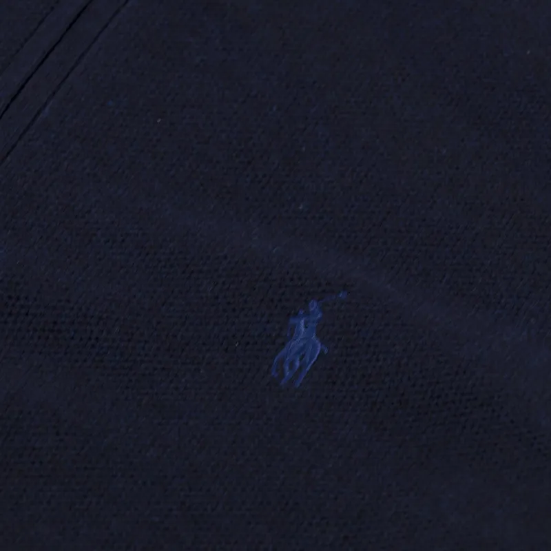 Polo Ralph Lauren Mesh Knit Quarter Zip Jumper Navy Heather-4
