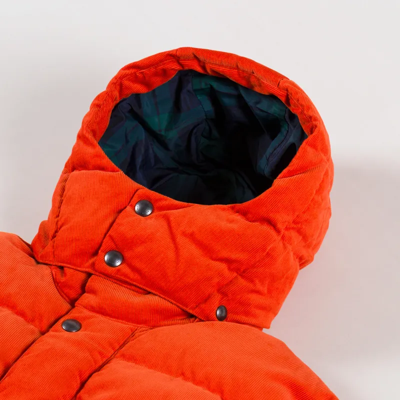 Polo Ralph Lauren Wainwright Corduroy Down Jacket College Orange-9