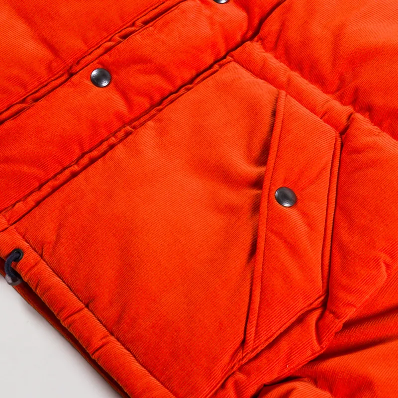 Polo Ralph Lauren Wainwright Corduroy Down Jacket College Orange-11