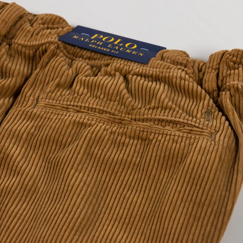 Polo Ralph Lauren Pleated Corduroy Pants Workwear Tan-7